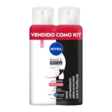 Kit Desodorante Aerossol Black & White Clear 150mL Nivea – 2 Unidades — 49% OFF