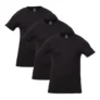 Kit Com 3 Camisetas Masculinas Básicas Slim Cor Preto Hering Preto Liso G por R$ 99,00