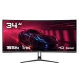 Monitor Gamer 34″ Curvo 1ms 165Hz UltraWide (QHD) – 3440×1440 AMD FreeSync HDMI DP HQ Premium HQ3…