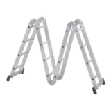 Escada Articulada 4×4 em Alumínio 16 Degraus 4,48m – Reisam por R$ 569,00
