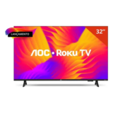 Smart Tv Aoc Dled 32 Wi-fi Roku Tv Quad Core 32s5155/78g em promoção na Mercado Livre