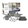 Black+decker Jogo De Panelas 9 Peças Ceramic Line – Corpo Com Revestimento Cerâmico Antiaderente …