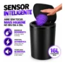 Achamos: Lixeira Inteligente Automática Redonda Recarregável USB‐C Sensor para Cozinha Banheiro E…