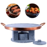 Achamos: Grelha Para Carne Churrasco 32 Cm 27 Cm 22 Cm Pedra Sabão Com Rechaud Fogareiro por R$ 1…