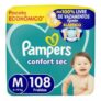 Fralda Pampers Confort Sec M com 108: de R$ 109,99 por R$ 97,00