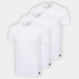 Kit Camiseta Adidas Básicas 3 Peças Masculino – Preto+Cinza — 58% OFF