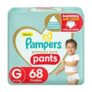 Fralda Pampers Pants Premium Care G 68 unidades por R$ 89,29