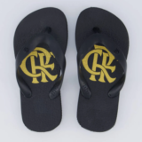 Chinelo Flamengo Basic CRF Infantil Preto e Dourado com 70% de desconto