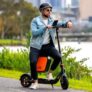Patinete com Banco Elétrico Dobrável 350W | Autonomia 35KM + Velocidade 30KMH | Suporta até 150KG…