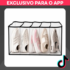 Caixa Grande de Acrílico c Tampa Transparente p Miniaturas e Bonecos em promoção na TikTok Shop