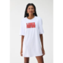 Achamos: Vestido Lança Perfume T-Dress Over Branco por R$ 79,99